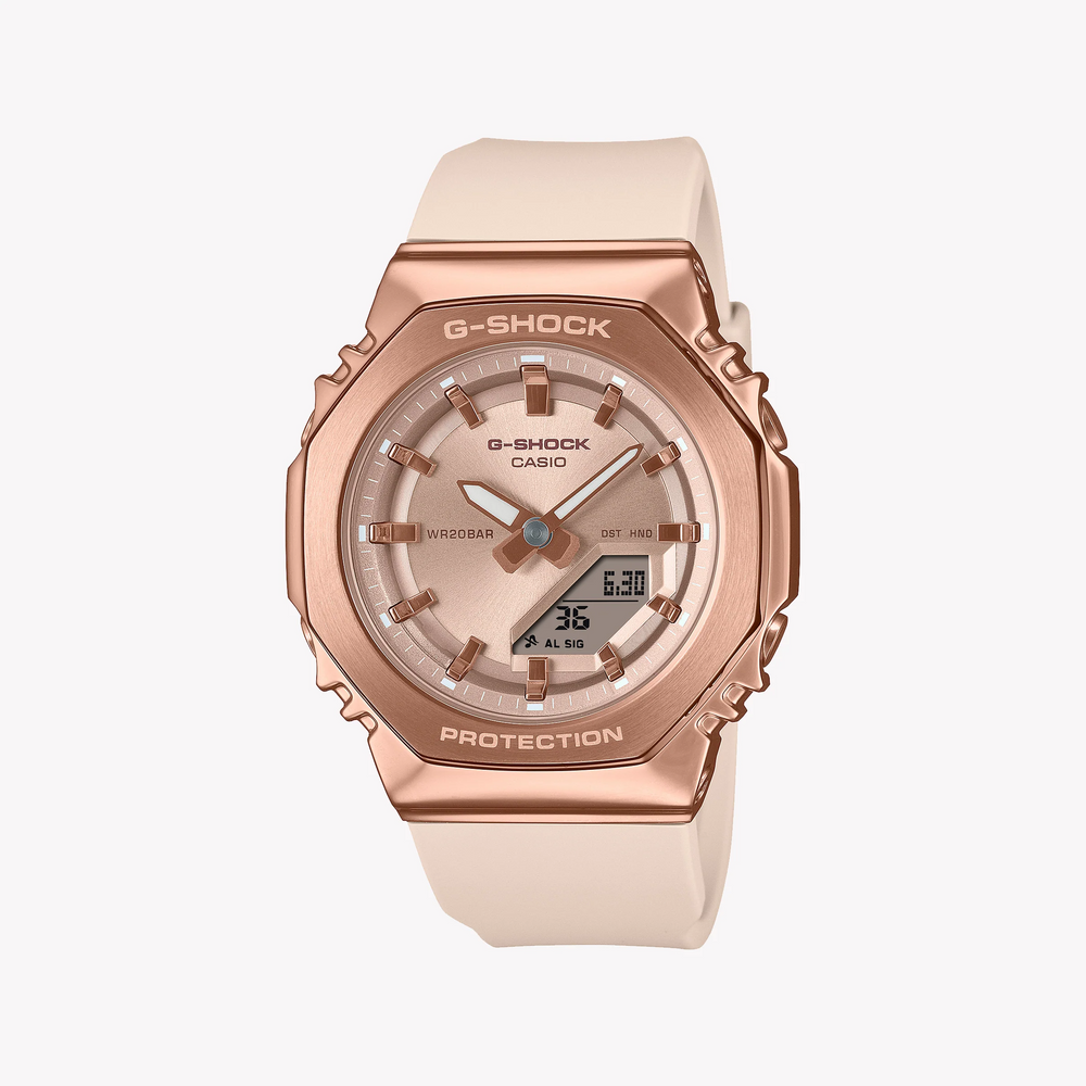 Casio Women's Rose Gold/Beige Watch | Gm-S2110pg-4aer by i-watch