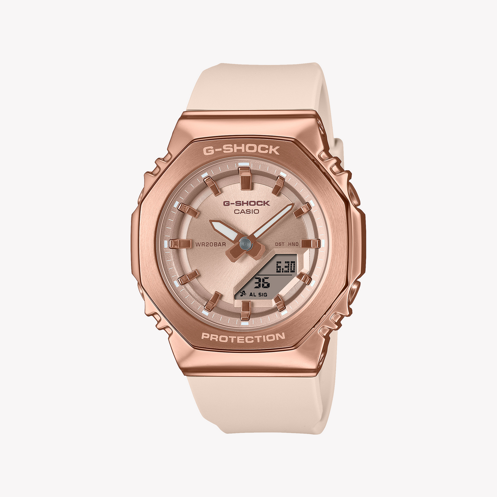 Casio Women's Rose Gold/Beige Watch | Gm-S2110pg-4aer