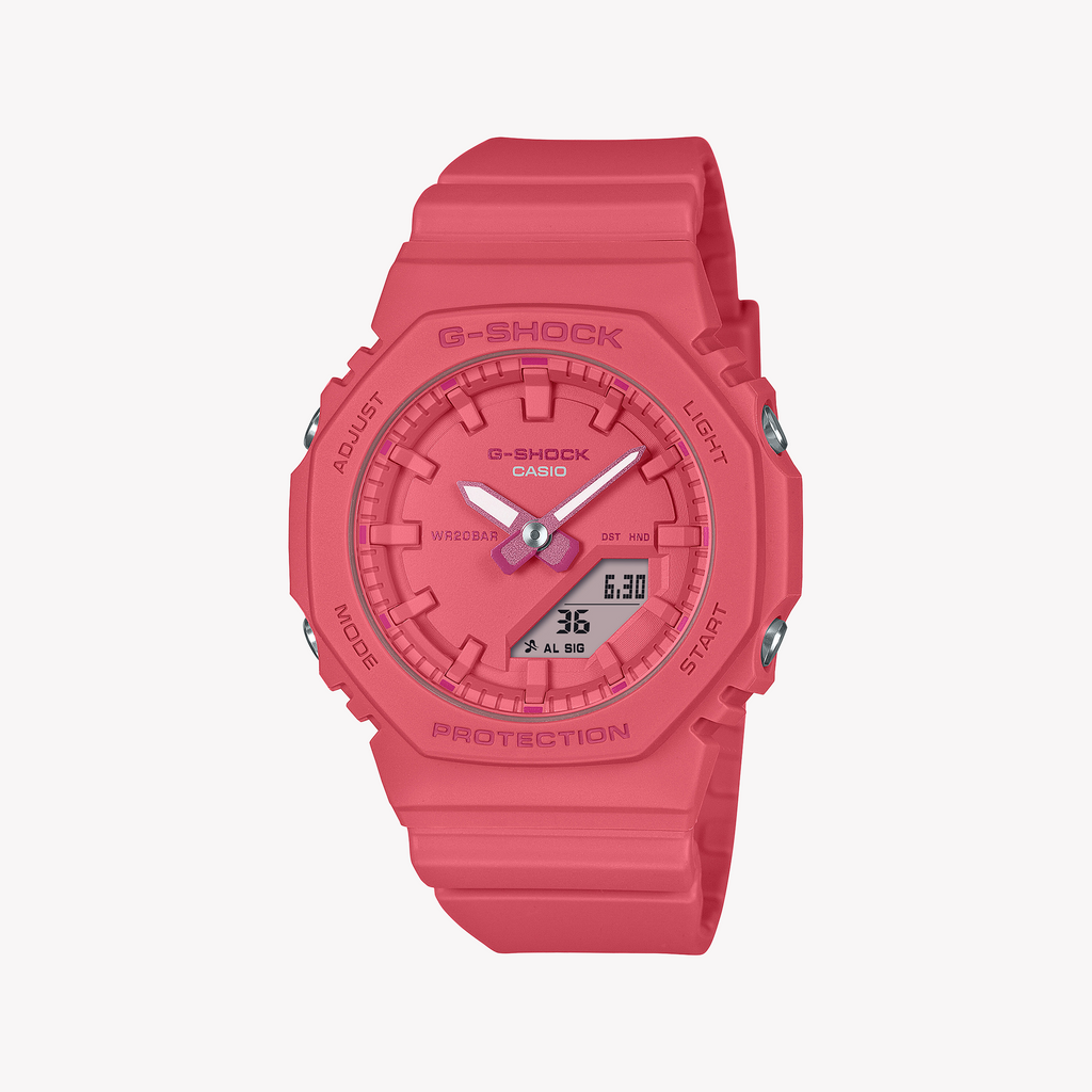 Casio G-Shock Men's Pink Resin Watch, Pink Dial | Gma-P2100-4aer
