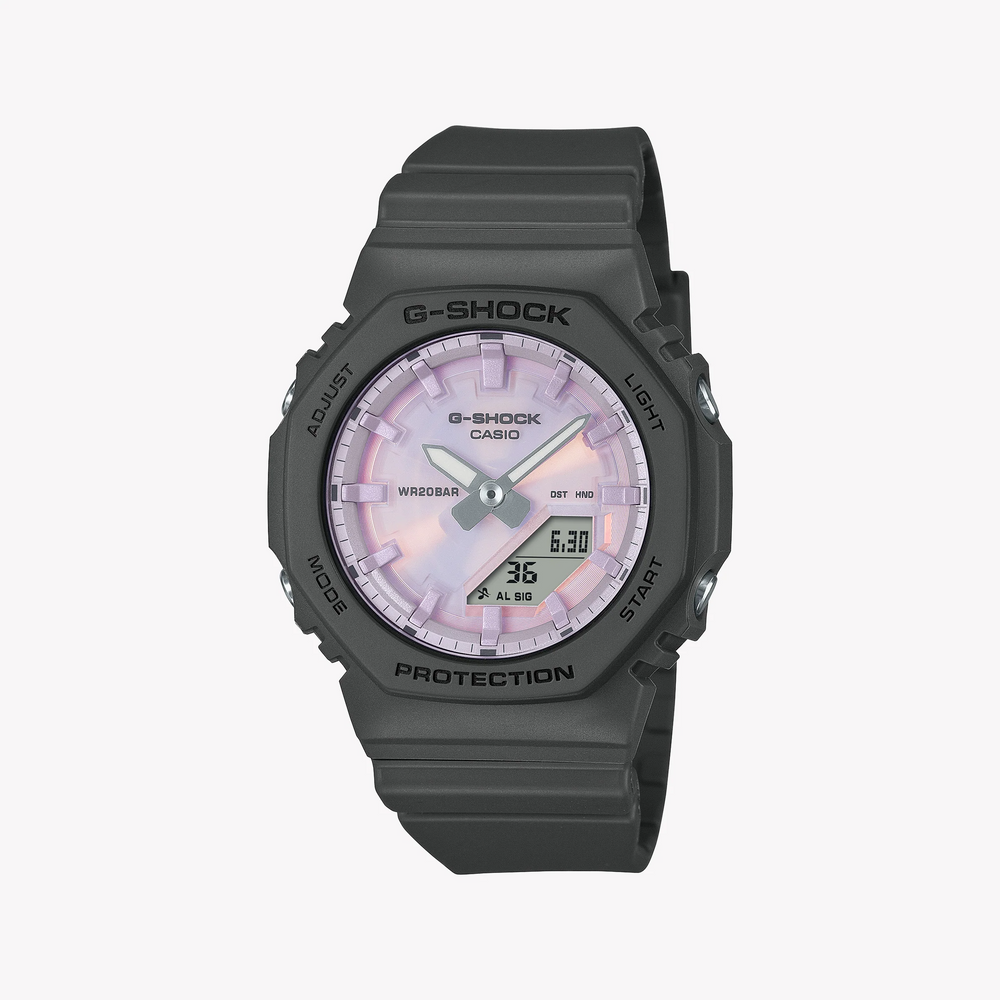CASIO G-SHOCK Women's Resin/Dark Grey, Purple | GMA-P2100PC-1AER by i-watch