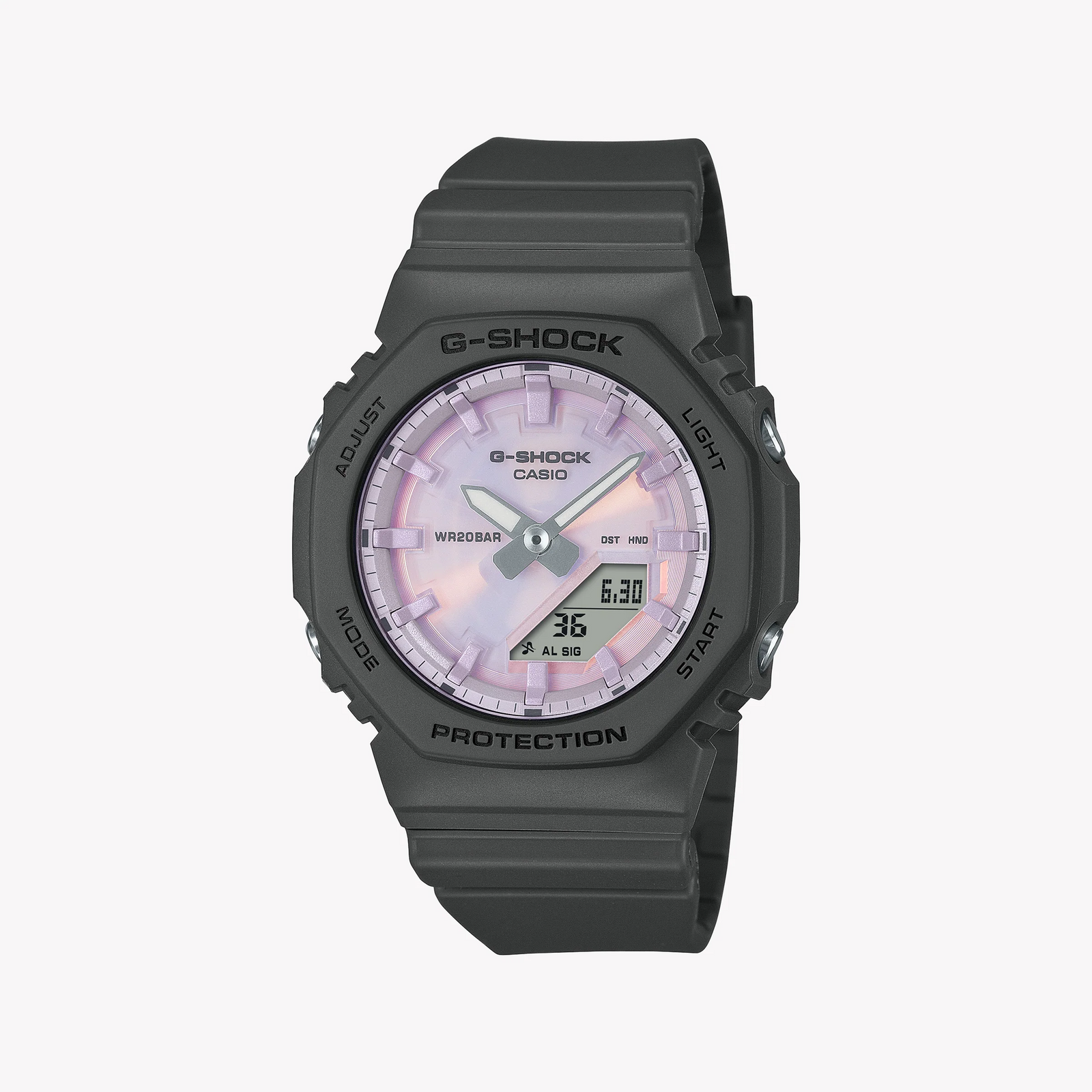 CASIO G-SHOCK Women's Resin/Dark Grey, Purple | GMA-P2100PC-1AER by i-watch
