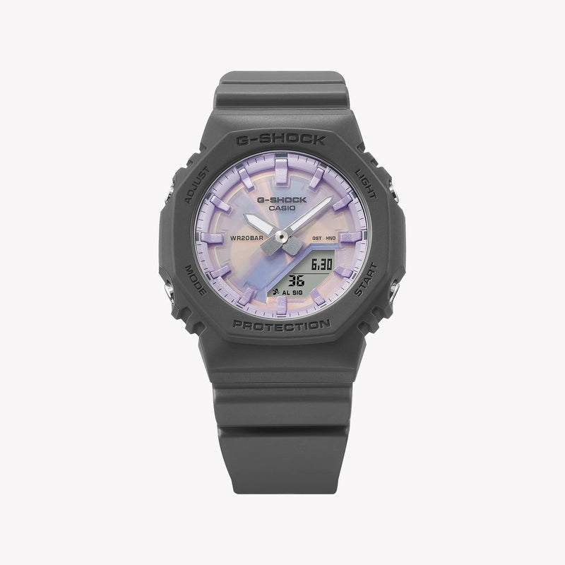 CASIO G-SHOCK Women's Resin/Dark Grey, Purple | GMA-P2100PC-1AER by i-watch