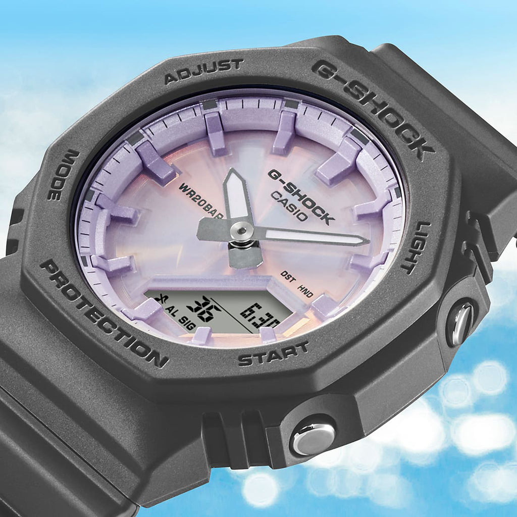 CASIO G-SHOCK Women's Resin/Dark Grey, Purple | GMA-P2100PC-1AER