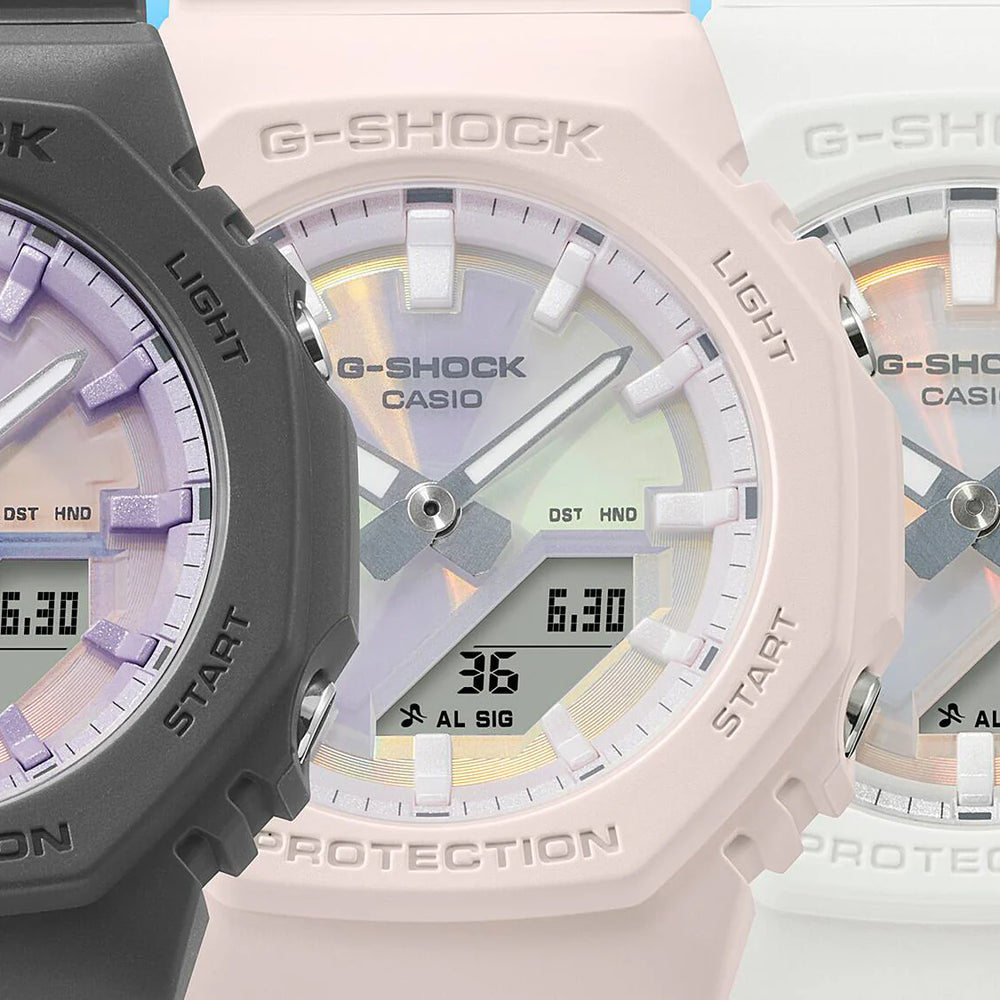 CASIO G-SHOCK Women's Resin/Dark Grey, Purple | GMA-P2100PC-1AER by i-watch