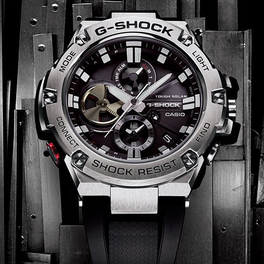 Casio G-Shock Men's Stainless Steel, Black Resin | Gst-B100-1aer