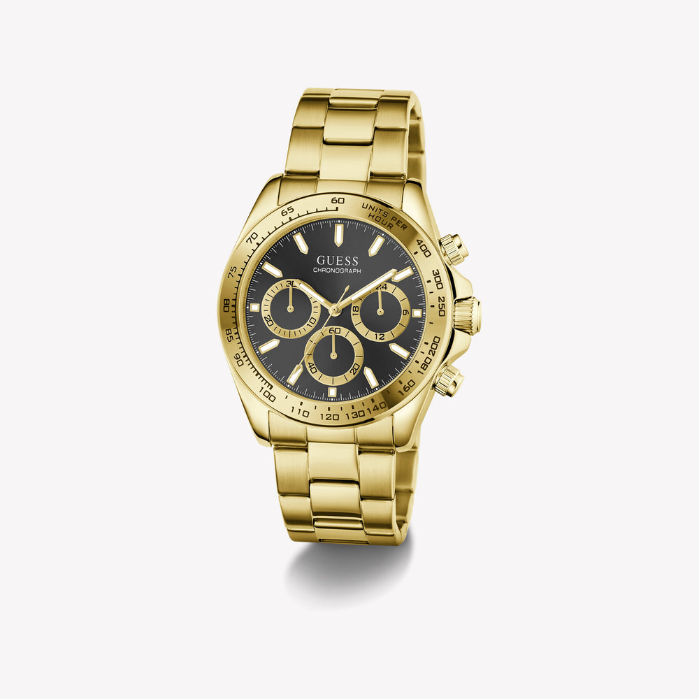 Guess Men's Gold-Tone Stainless Steel Watch GW1058G2