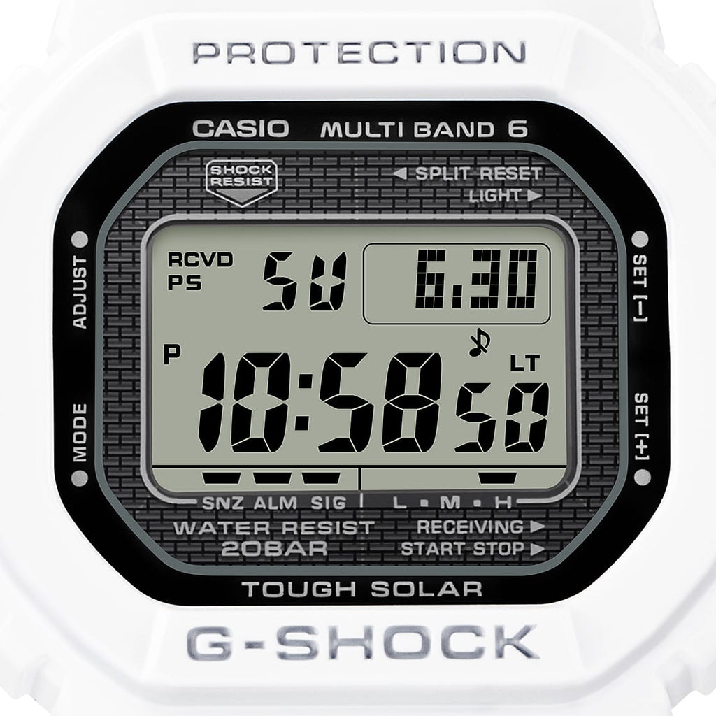 Casio Men's White Stainless Steel Watch | Gw-5000hs-7er