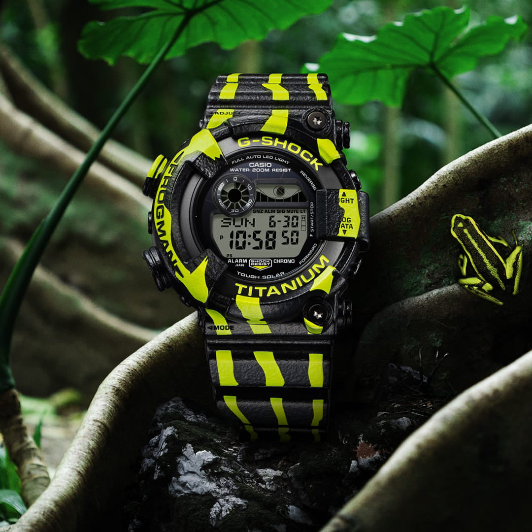 G-Shock Frogman GW-8200TPF-1ER: Poison Dart Frog Limited Edition G-Shock Frogman GW-8200TPF-1ER: Poison Dart Frog Limited Edition