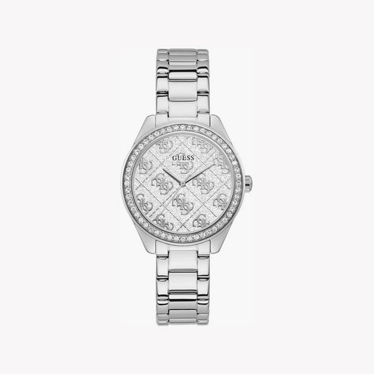 Guess Women's Silver Watch, Stainless Steel | Gw0001l1