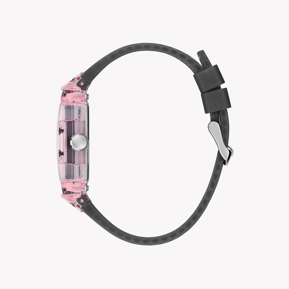 GUESS Men's Pink/Black Silicone Watch | GW0032G3 by i-watch