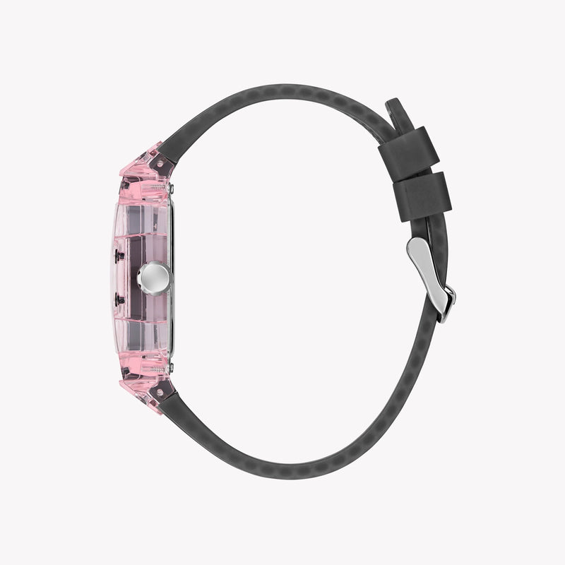 GUESS Men's Pink/Black Silicone Watch | GW0032G3 by i-watch