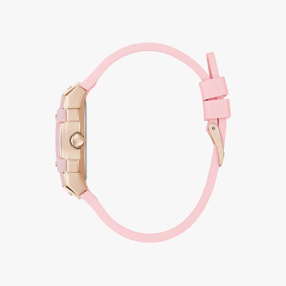GUESS Women's Pink Silicone Watch, Recycled Steel | GW0032L7 by i-watch