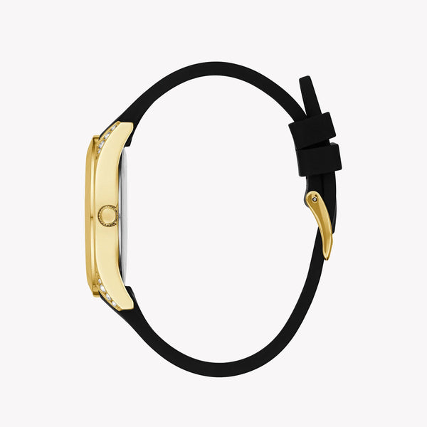 Guess Women's Gold/Black, Stainless Steel/Leather | Gw0109l1 by i-watch