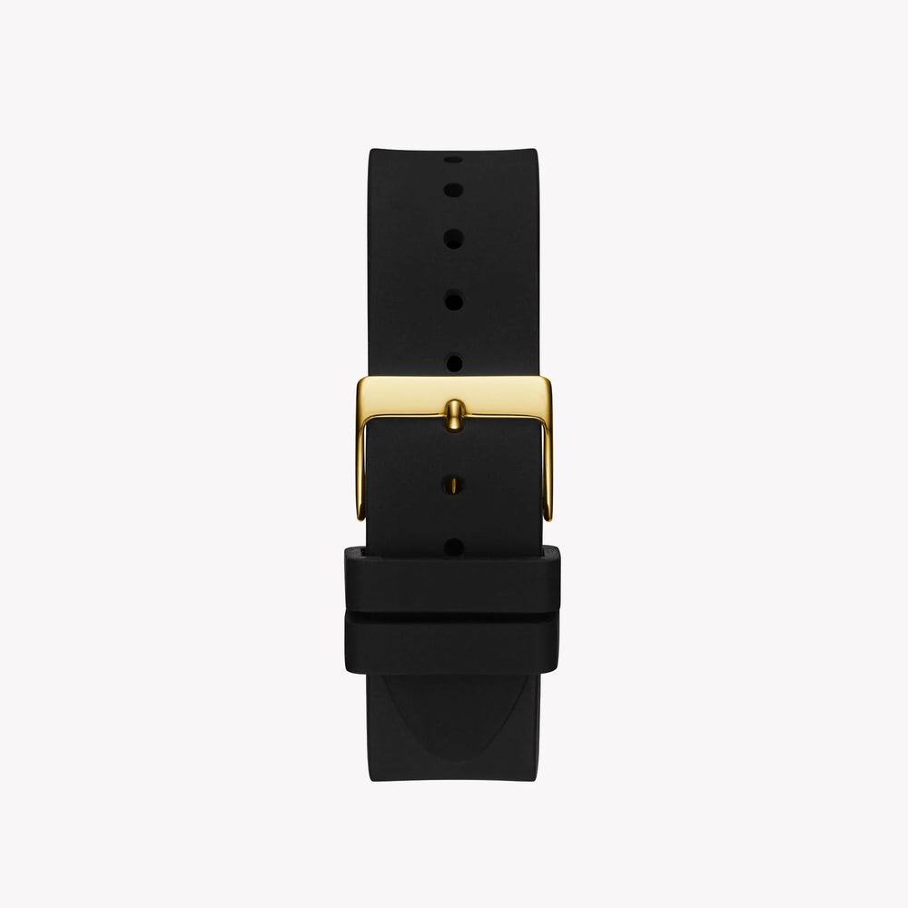Guess Women's Gold/Black, Stainless Steel/Leather | Gw0109l1 by i-watch