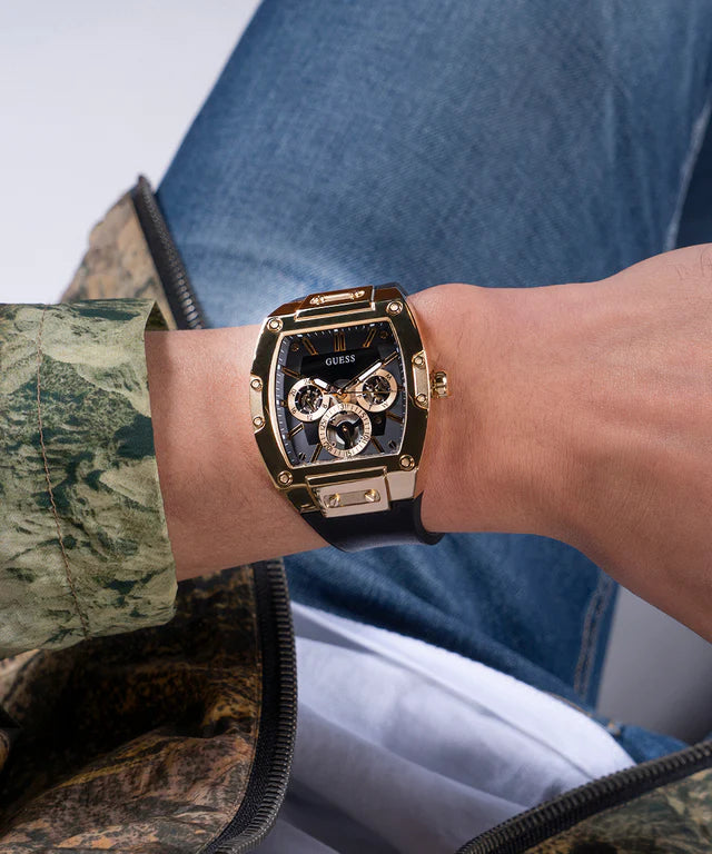 GUESS GW0202G1 Bold Style Men's Watch - Gold & Black-i-Watch-6