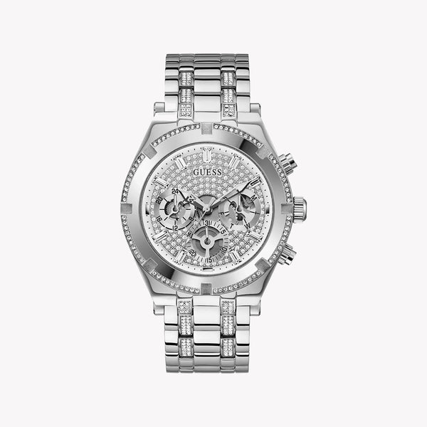 Guess Men's Silver Stainless Steel Watch, Silver Dial | Gw0261g1 by i-watch