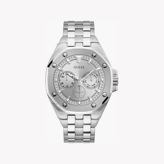 Guess Men's Silver Stainless Steel Watch | Gw0278g1