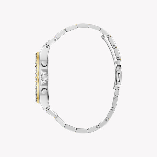 GUESS Women's Silver & Gold Stainless Steel Watch | GW0320L7
