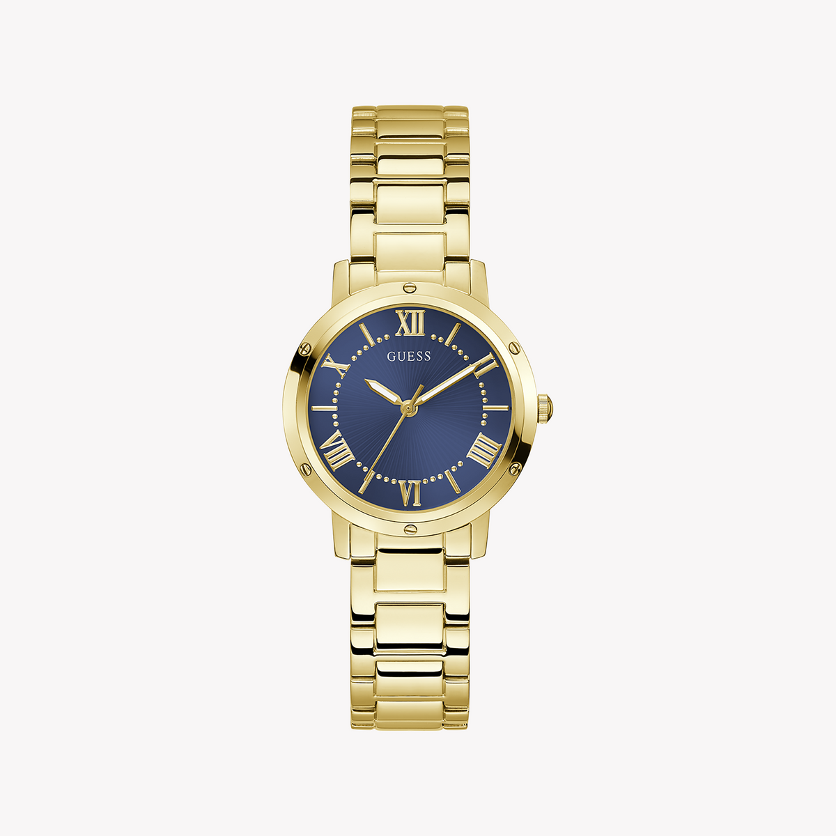 Guess Women's Gold/Blue Watch | Gw0404l4