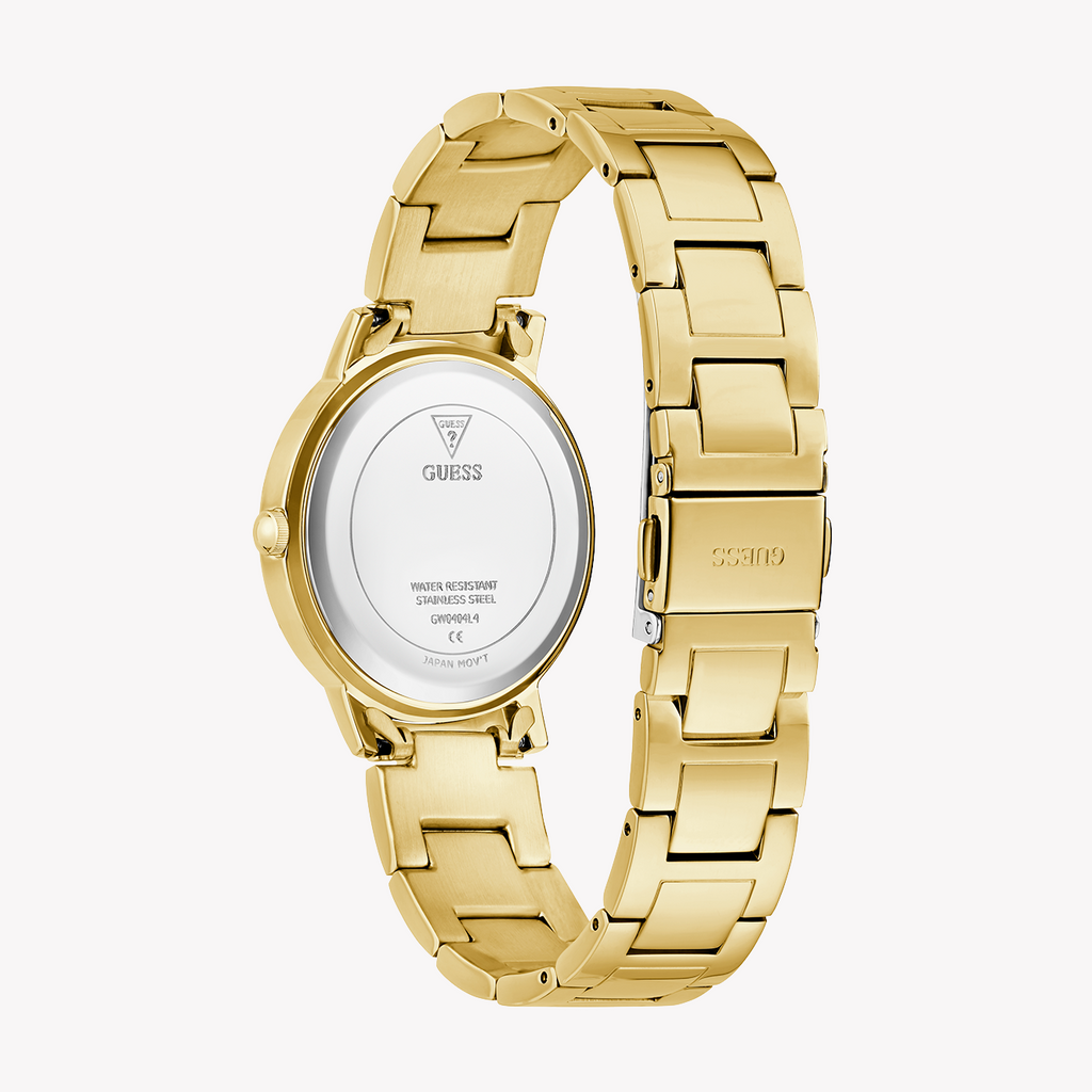 Guess Women's Gold/Blue Watch | Gw0404l4