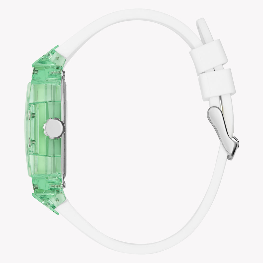 Guess Men's Green/White, Stainless Steel/Silicone | Gw0499g10