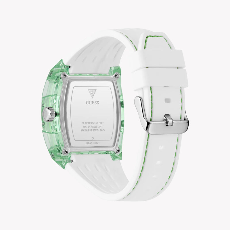 Guess Men's Green/White, Stainless Steel/Silicone | Gw0499g10 by i-watch