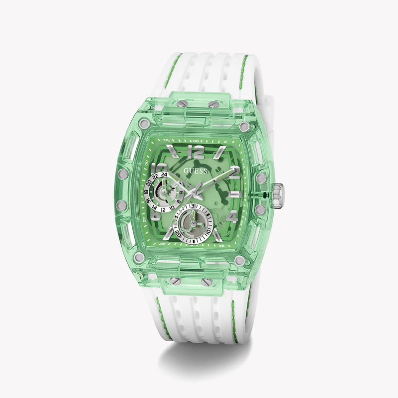 Guess Men's Green/White, Stainless Steel/Silicone | Gw0499g10 by i-watch