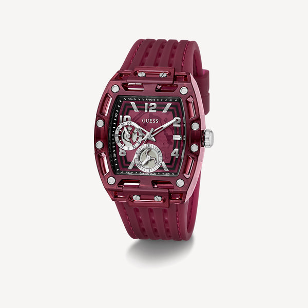 GUESS Mens Red Analog Watch