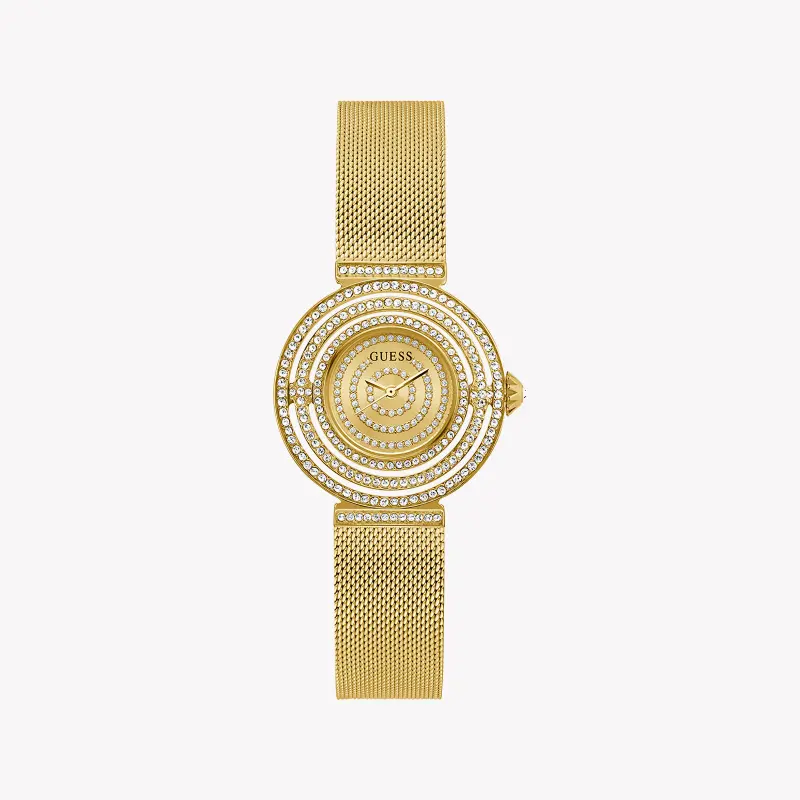 Guess Women's Gold Stainless Steel Watch, Gold Dial | Gw0550l2 by i-watch