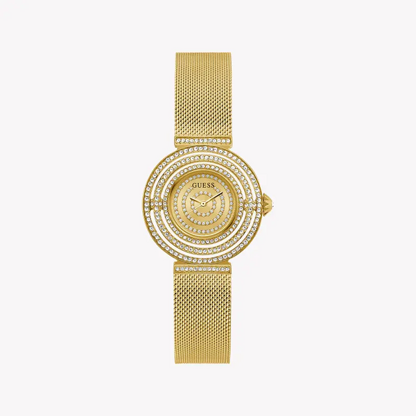 Guess Women's Gold Stainless Steel Watch, Gold Dial | Gw0550l2 by i-watch
