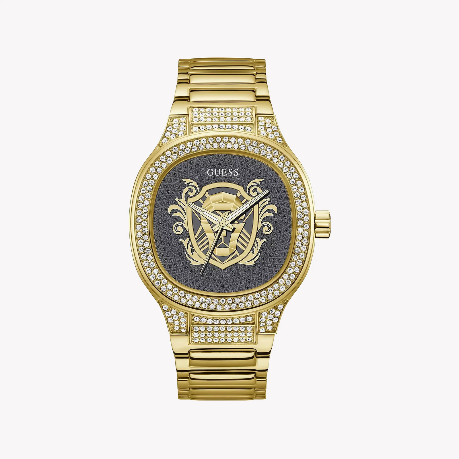 Guess Men's Gold Stainless Steel Watch, Black/Gold | Gw0565g1 by i-watch