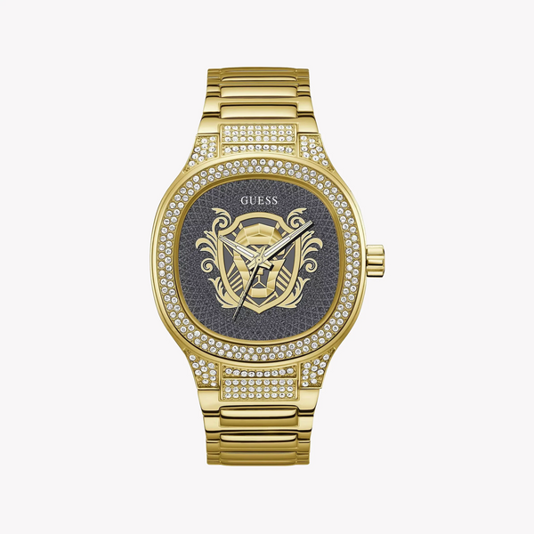 Guess Men's Gold Stainless Steel Watch, Black/Gold | Gw0565g1 by i-watch