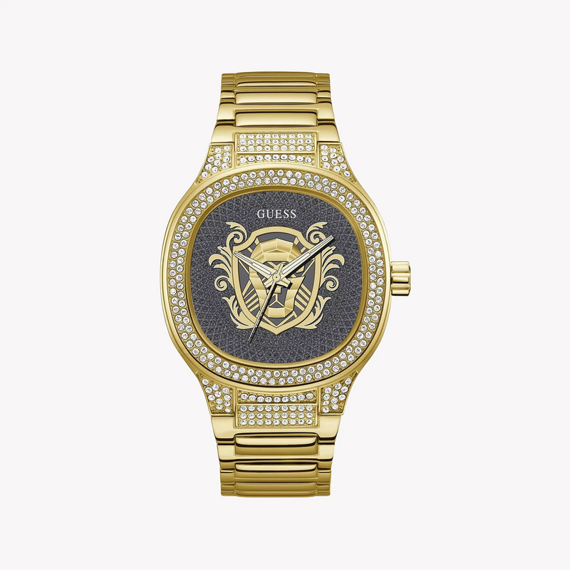 Guess Men's Gold Stainless Steel Watch, Black/Gold | Gw0565g1 by i-watch