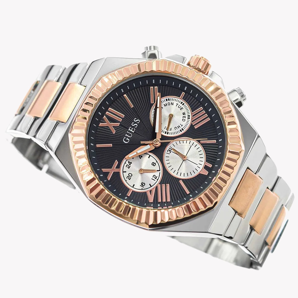 Guess Men's Silver/Gold, Multicolor Watch | Gw0703g4