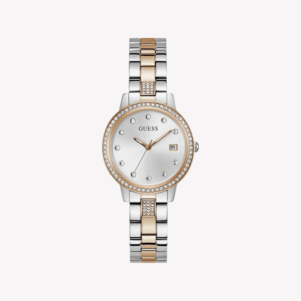 Guess Heartless White Round Dial Quartz Analog Women Watch