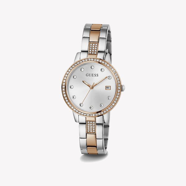 Guess Heartless White Round Dial Quartz Analog Women Watch