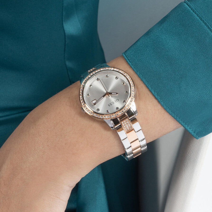 Guess Heartless White Round Dial Quartz Analog Women Watch
