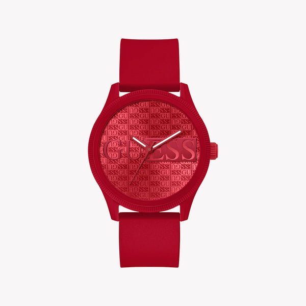 Guess Men's Red Silicone Watch | Gw0780g2 by i-watch