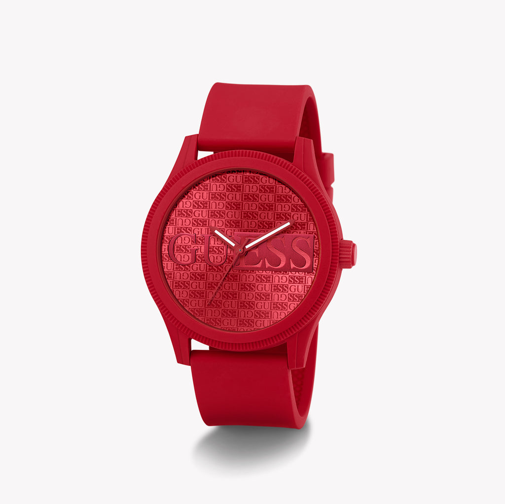 Guess Men's Red Silicone Watch | Gw0780g2