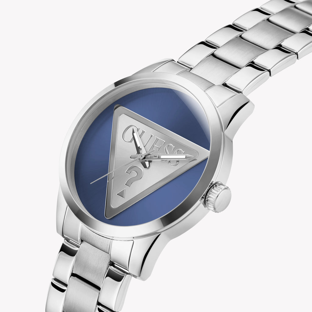 GUESS Men's Stainless Steel Blue & Silver Watch | GW0782G3