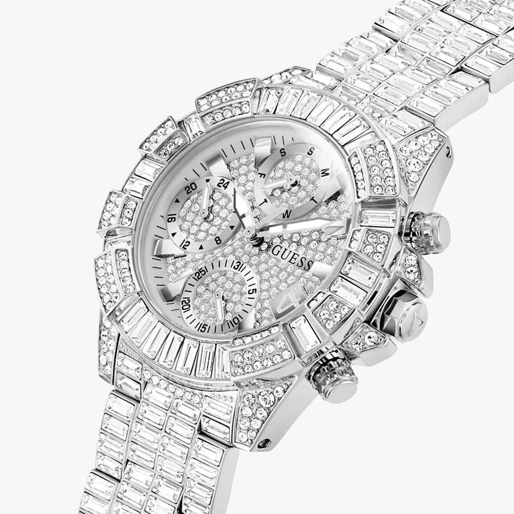 Guess Women's Silver Watch, Stainless Steel | Gw0812l1