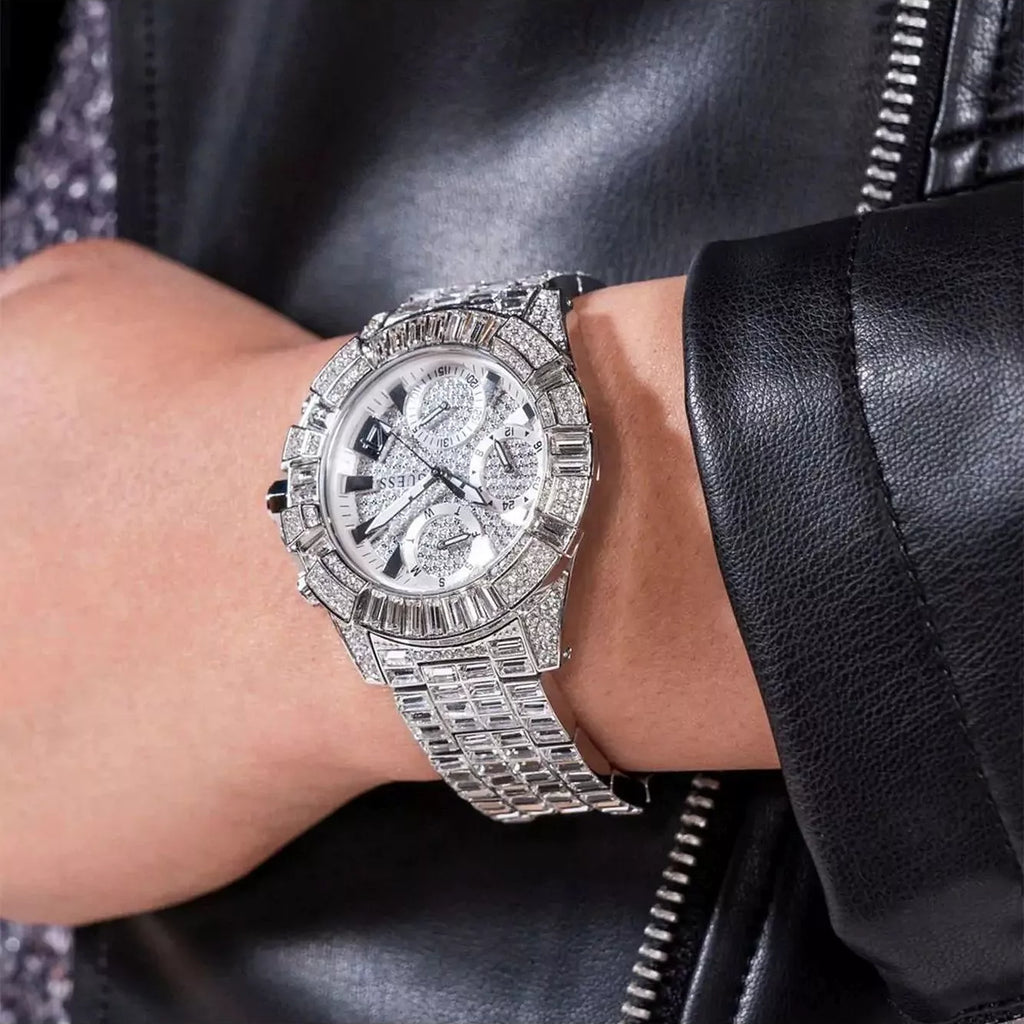 Guess Women's Silver Watch, Stainless Steel | Gw0812l1