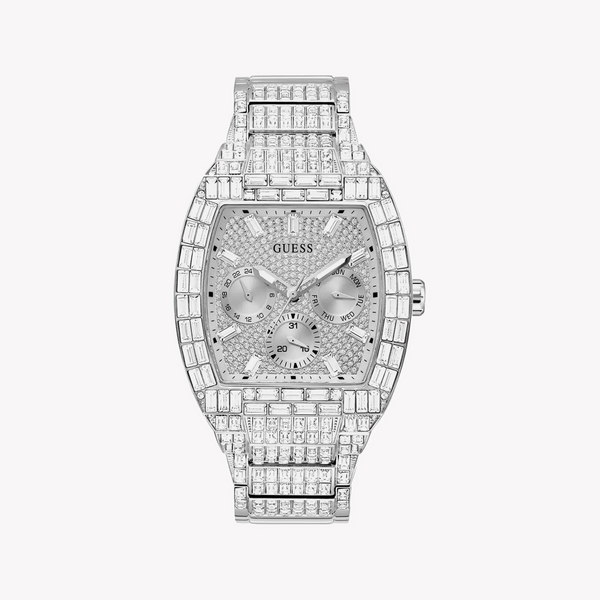 Guess Men's Silver-Tone Watch, Stainless Steel | Gw0816g1 by i-watch
