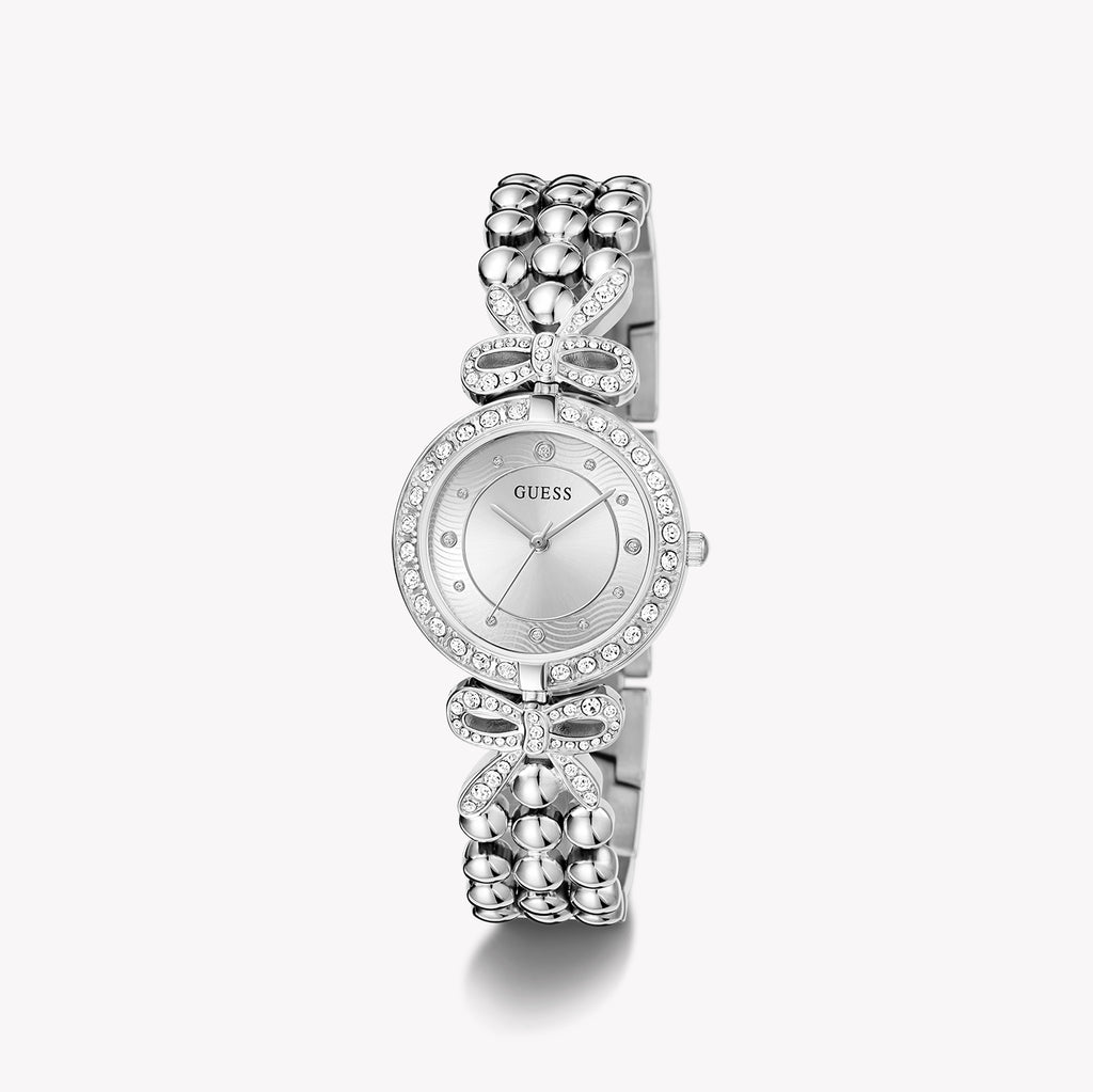 Guess Women's Silver Stainless Steel Watch | Gw0838l1