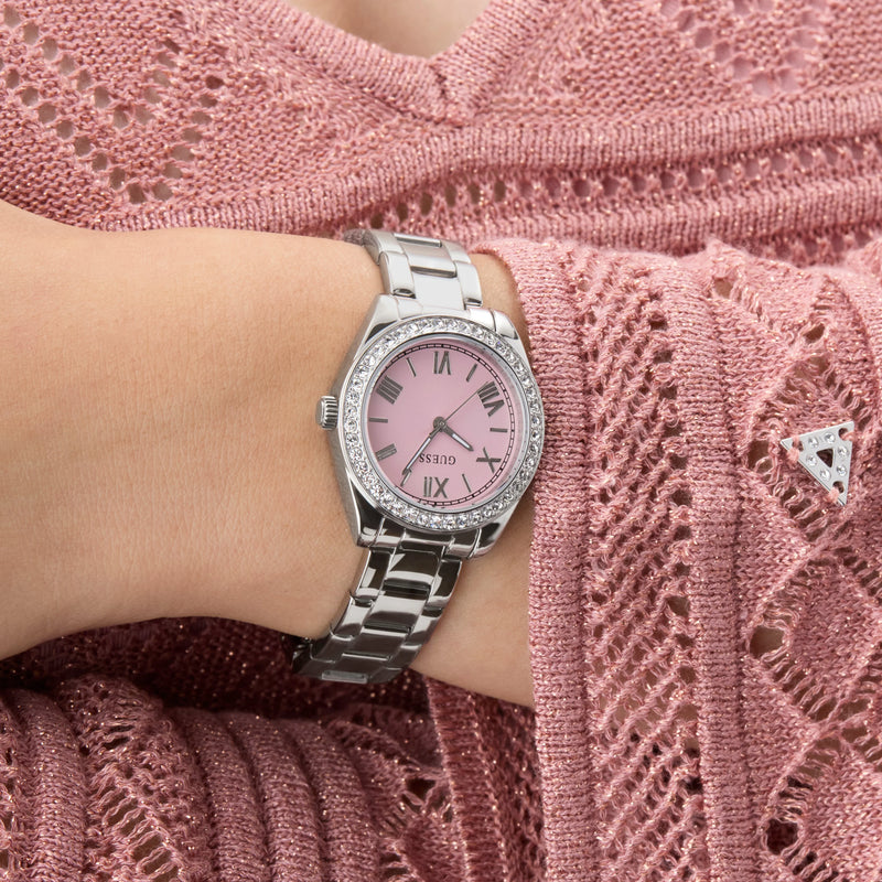 Guess Women's Silver Stainless Steel Watch | Gw0841l4 by i-watch