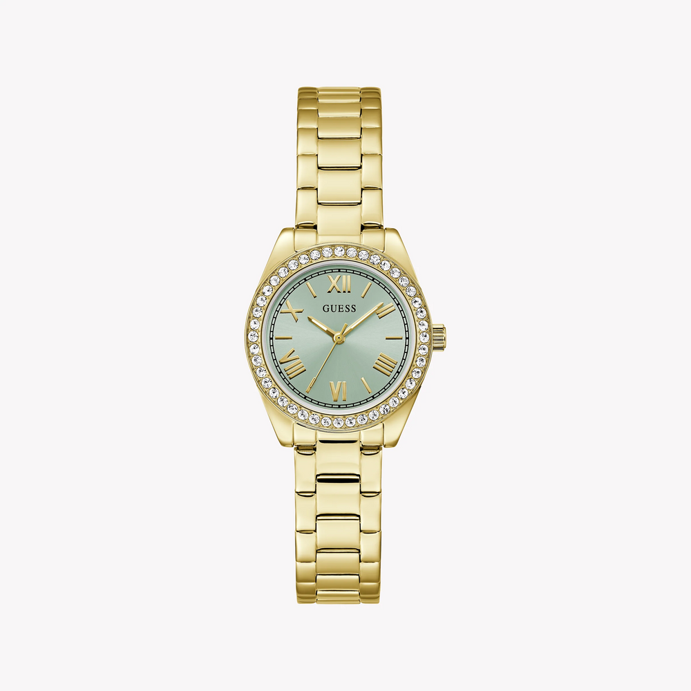 Guess Women's Gold Stainless Steel Watch, Blue Dial | Gw0841l5 by i-watch