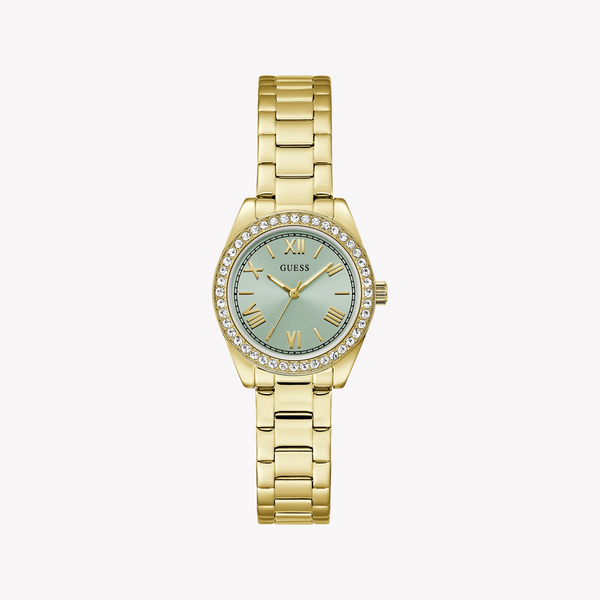 Guess Women's Gold Stainless Steel Watch, Blue Dial | Gw0841l5 by i-watch