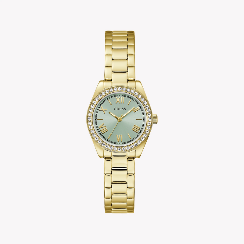 Guess Women's Gold Stainless Steel Watch, Blue Dial | Gw0841l5 by i-watch