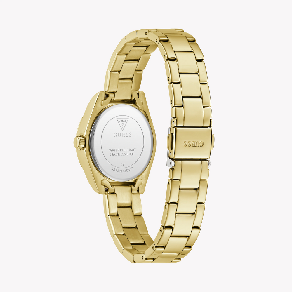 Guess Women's Gold Stainless Steel Watch, Blue Dial | Gw0841l5 by i-watch
