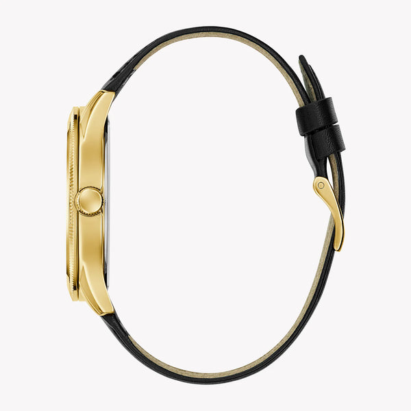 Guess Men's Gold/Green, Leather/Black | Gw0846g1 by i-watch